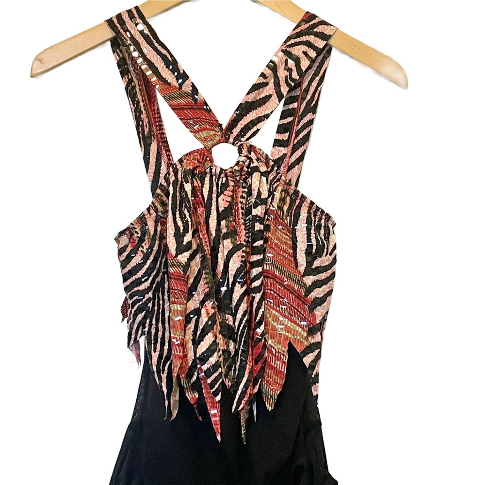 NWOT Dansco Jazz/Tap Dance Costume Fringe Sz MA Medium Adult